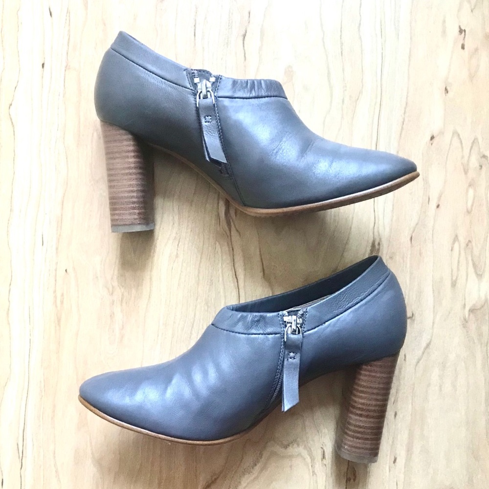 Talbots Grace Lola grey leather bootie